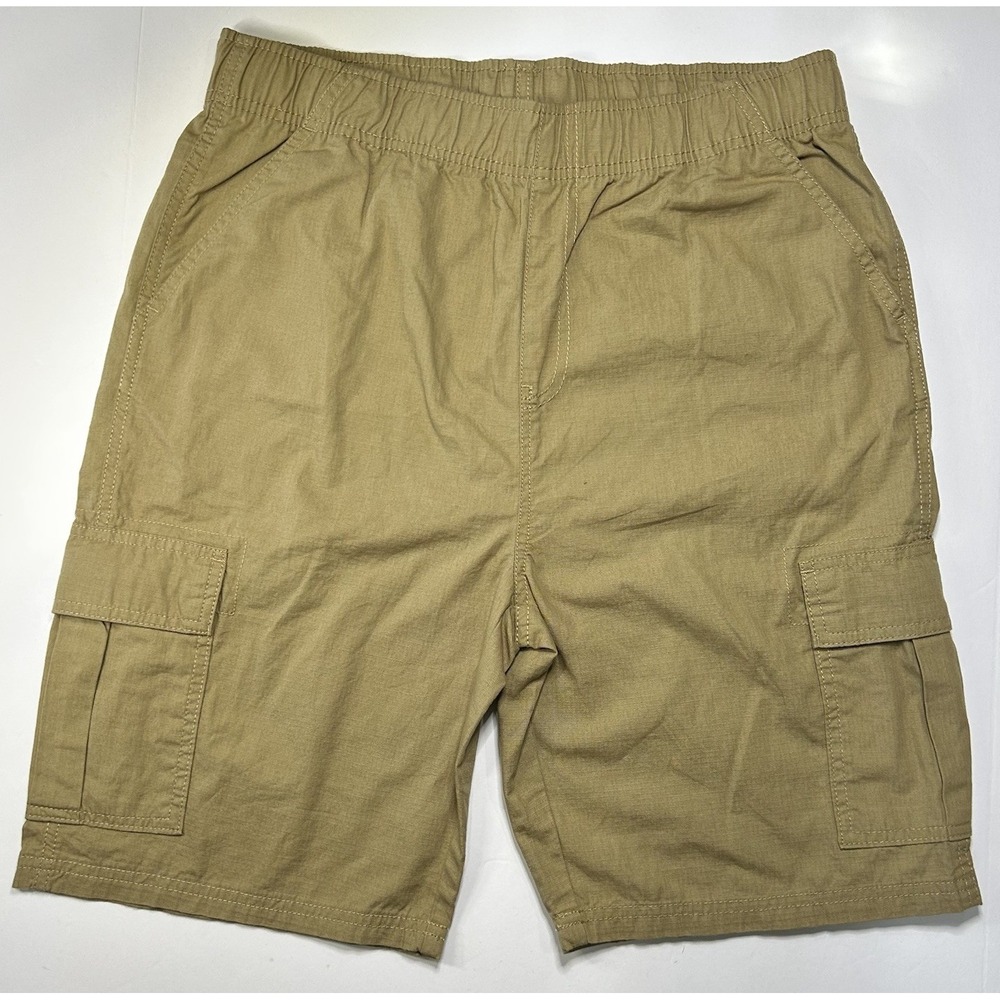 Children's Place Cargo Shorts Boys 16 Husky Khaki Waist Pockets Cotton‎ NWT